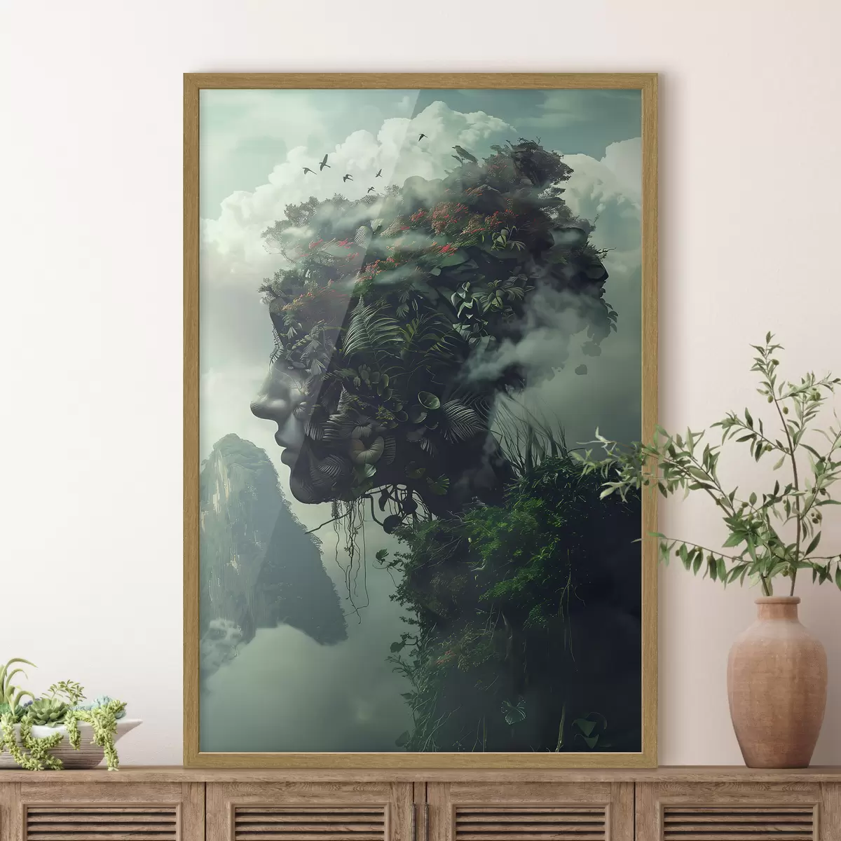 Poster Caras en las montañas f38262