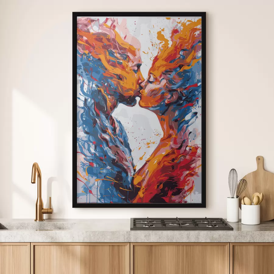 murales de pared Explosión de diferentes colores. f38410