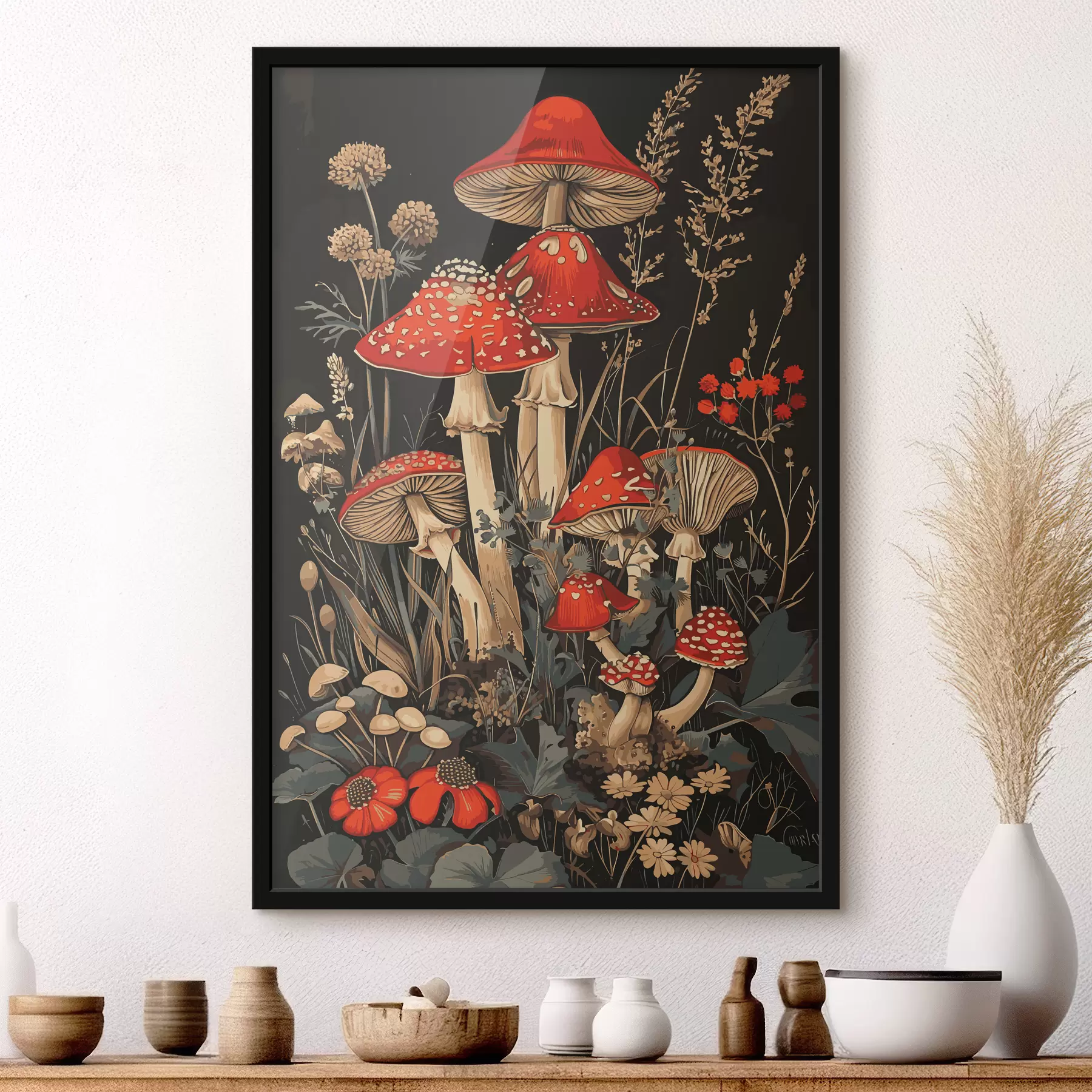 murales de pared Hongos f38414