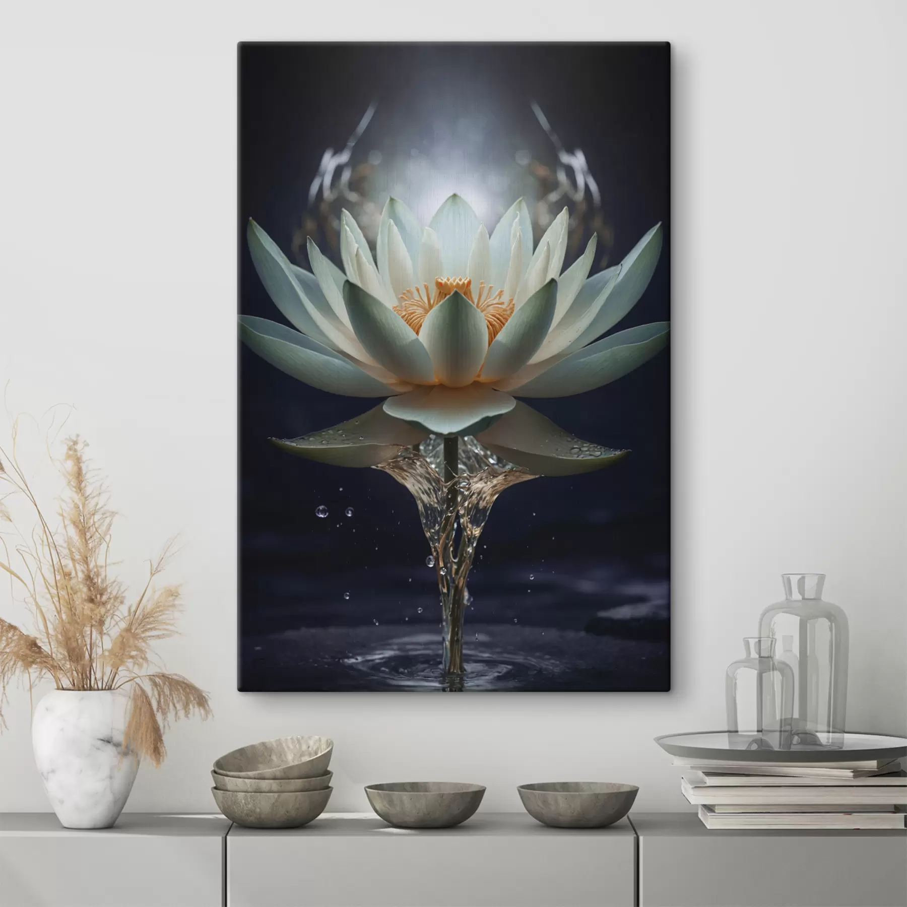 murales de pared lirio en crecimiento s38435