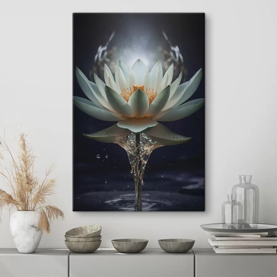 murales de pared lirio en crecimiento s38435