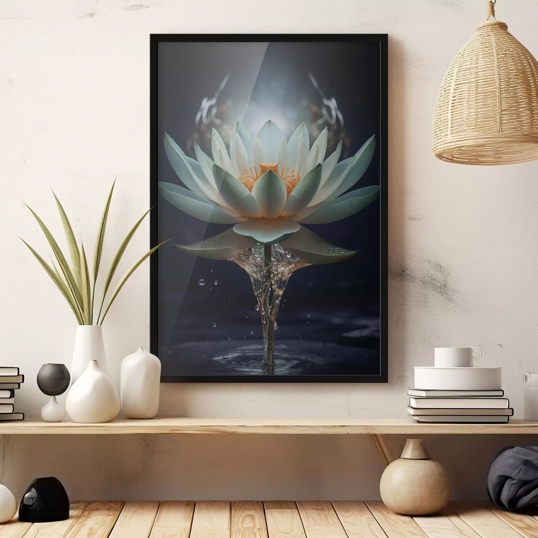 murales de pared lirio en crecimiento f38435