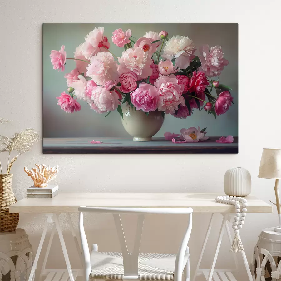 murales de pared Delicado ramo de peonías s38458