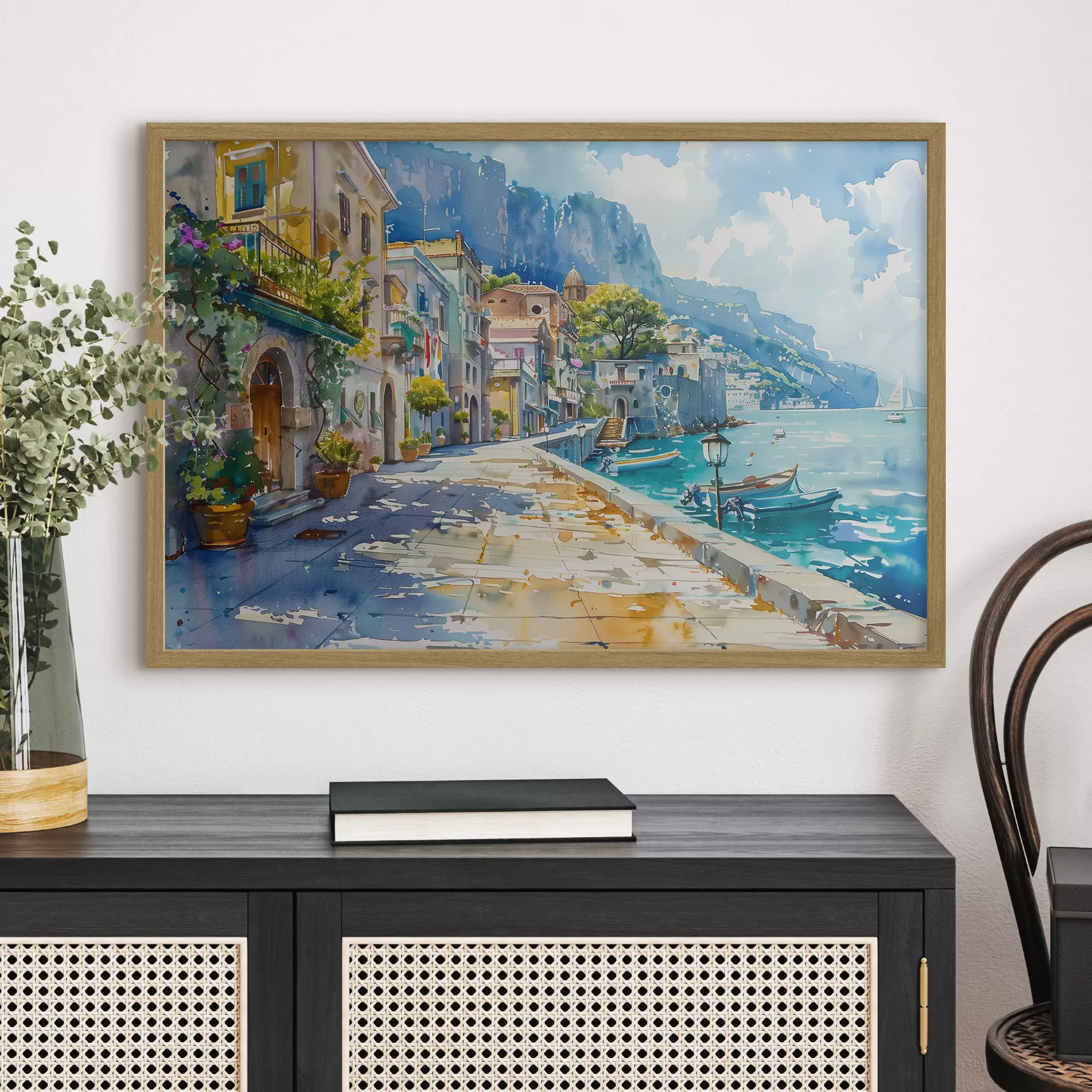 murales de pared Terraplén junto al mar f38449