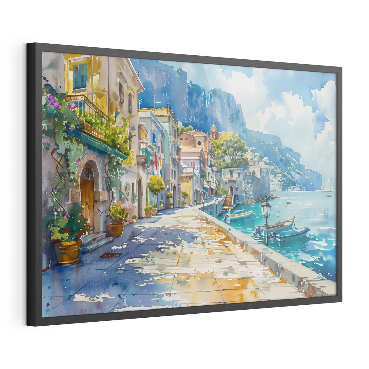 Poster Terraplén junto al mar f38449