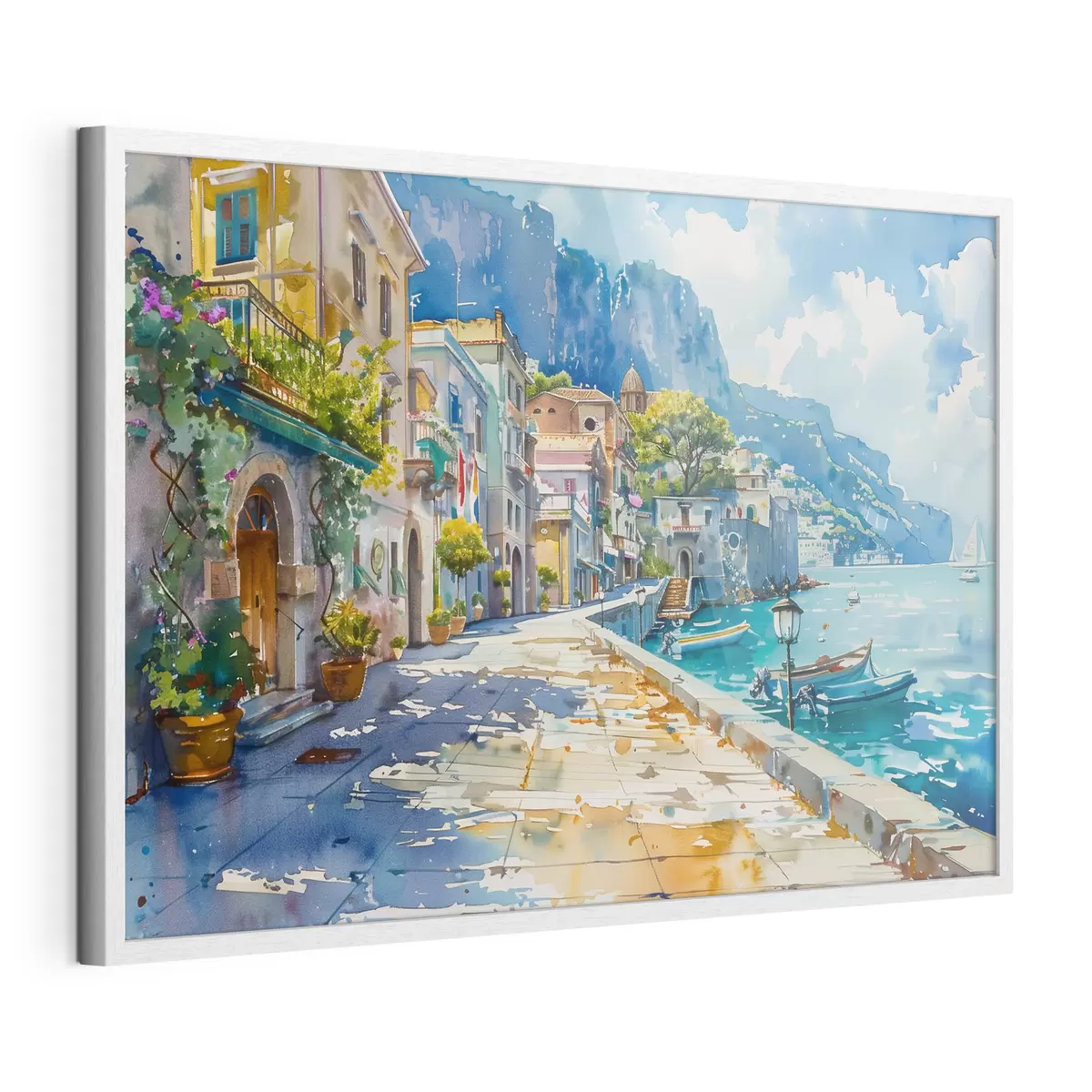 Poster Terraplén junto al mar f38449
