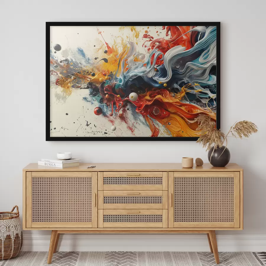 murales de pared Salpicaduras de pinturas resumen antecedentes f38457