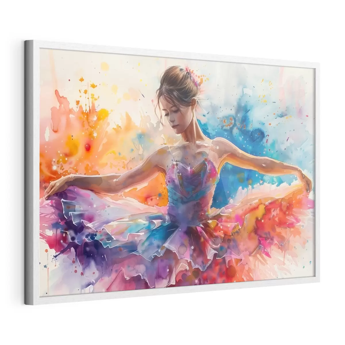 Poster Cuadro acuarela de niña bailarina f38466