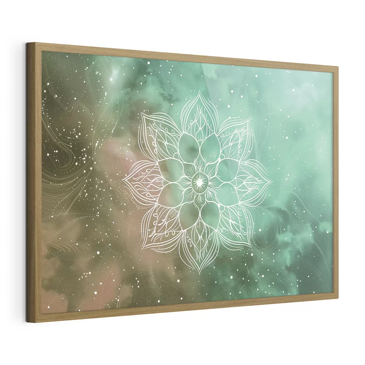 Poster Mandala de calma verde f38530