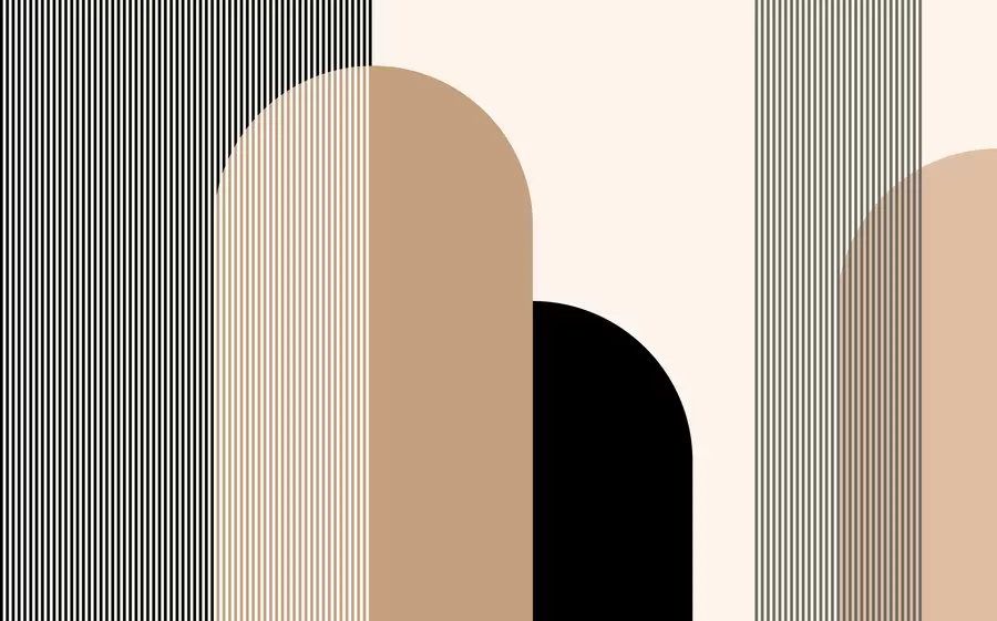 murales de pared Abstracción con líneas w00631