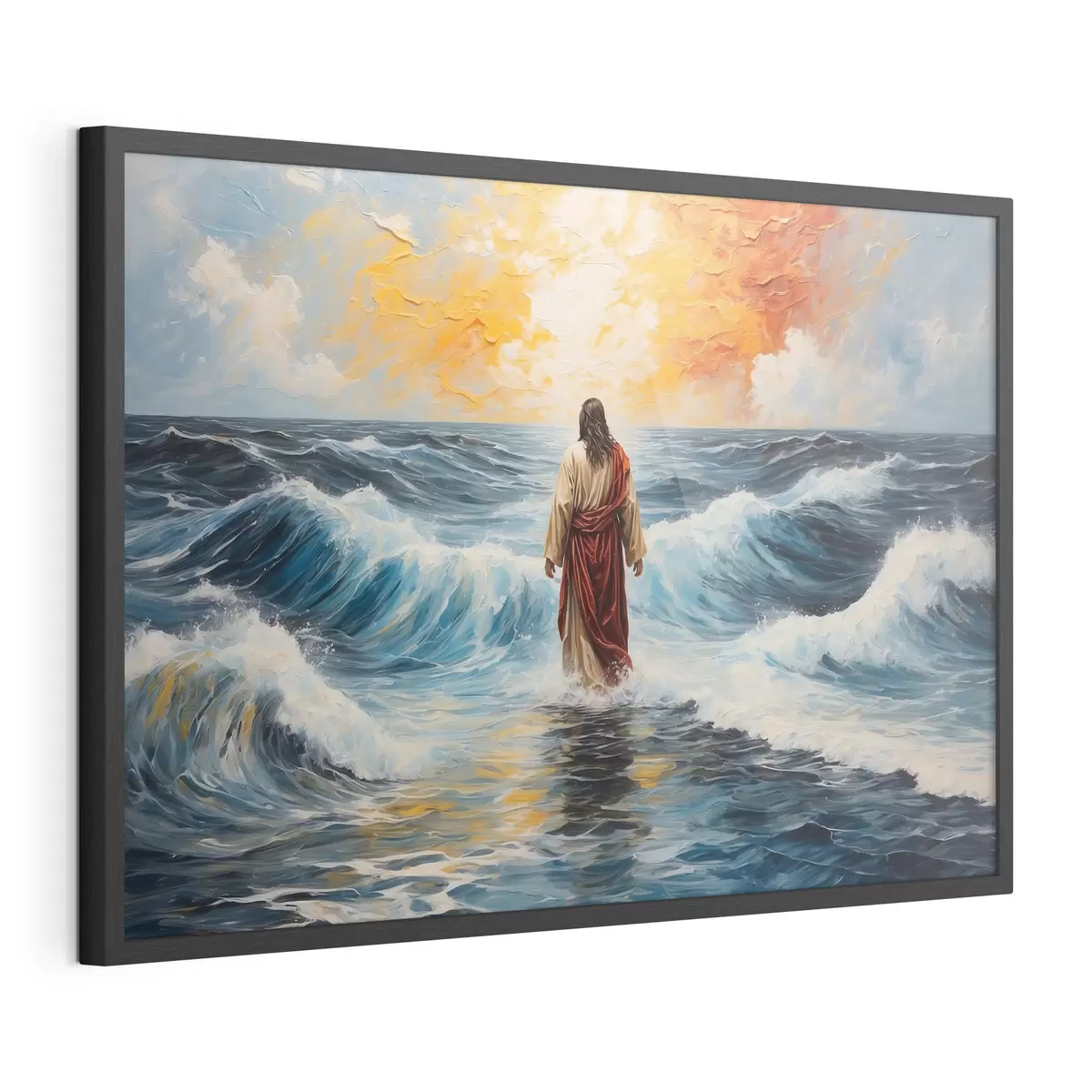 Poster Cristo sobre las olas f38613