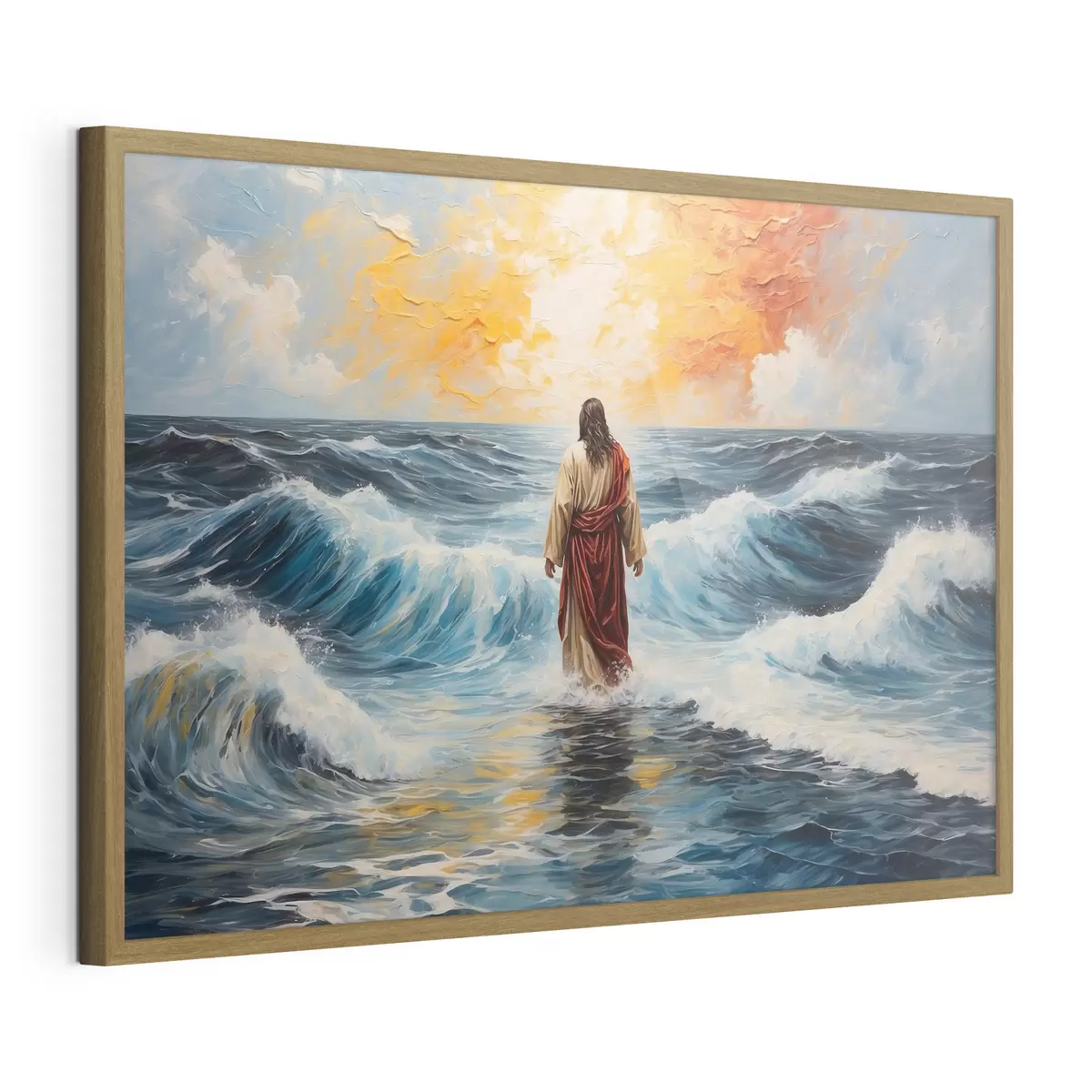 Poster Cristo sobre las olas f38613