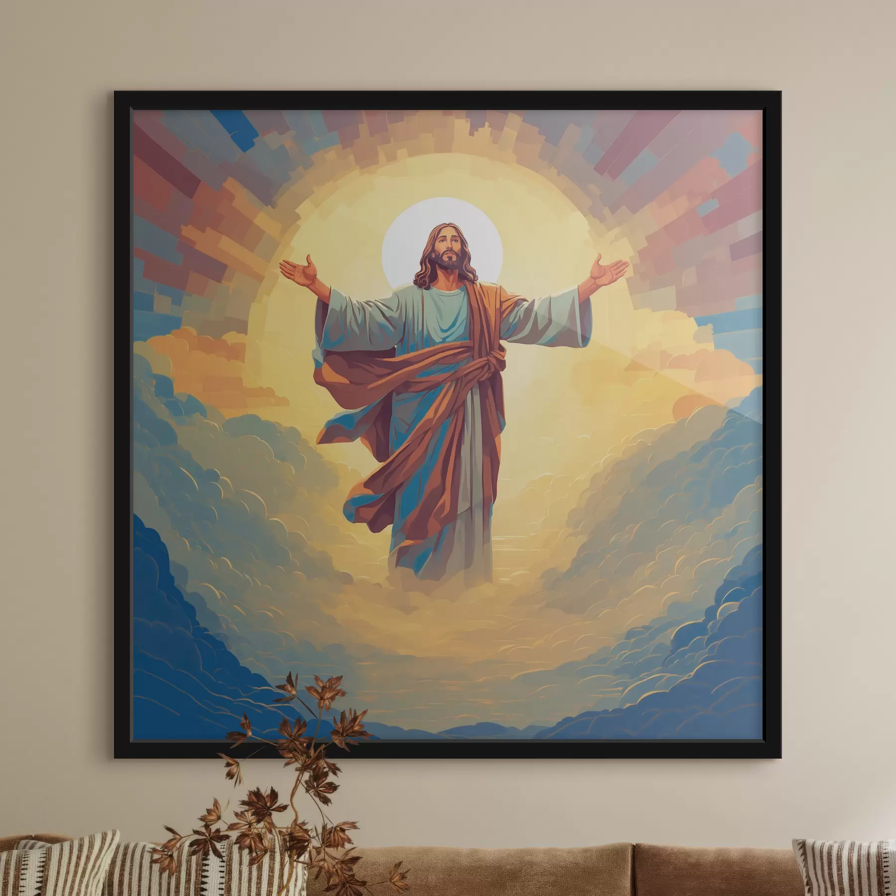 murales de pared La Ascensión de Jesús f38614