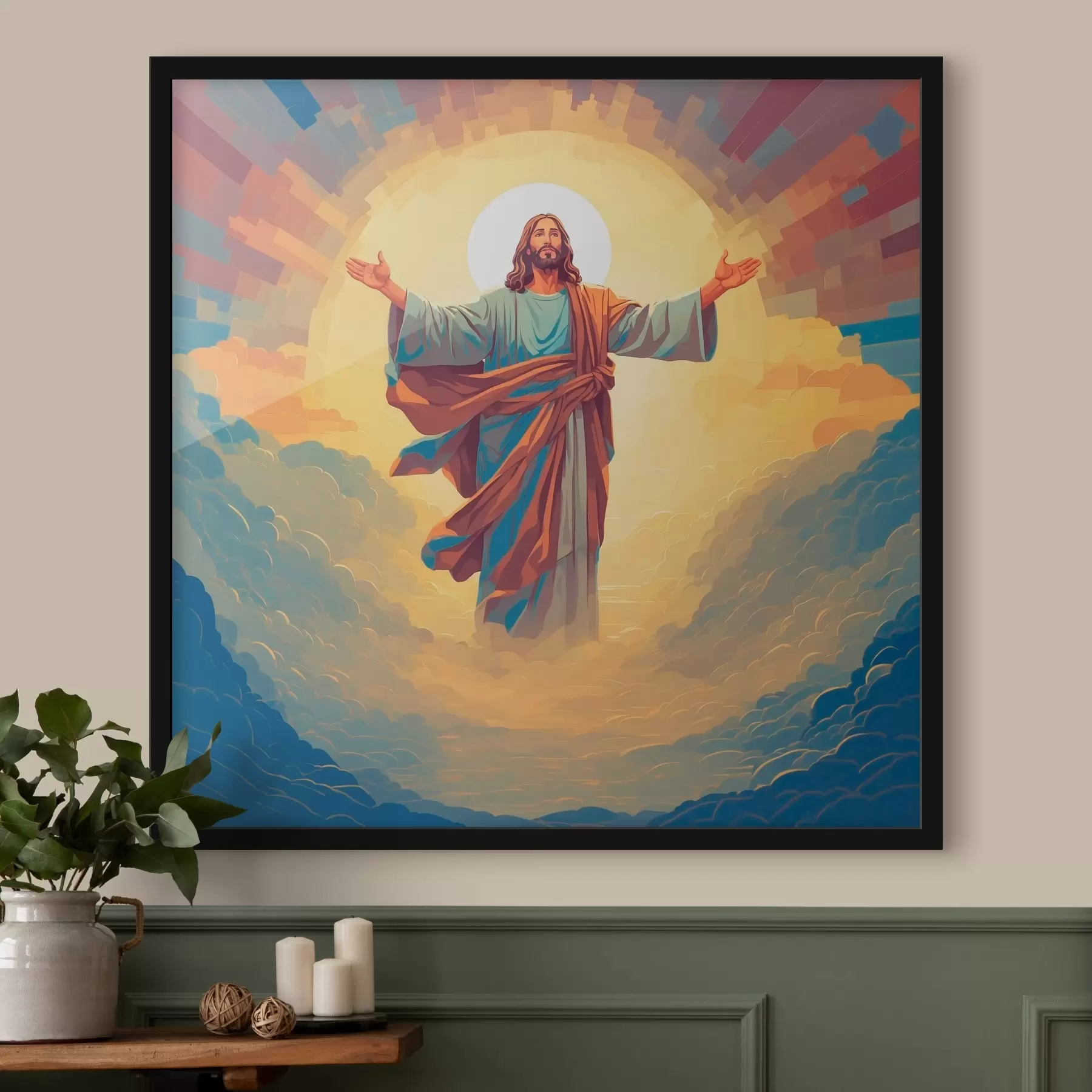 murales de pared La Ascensión de Jesús f38614