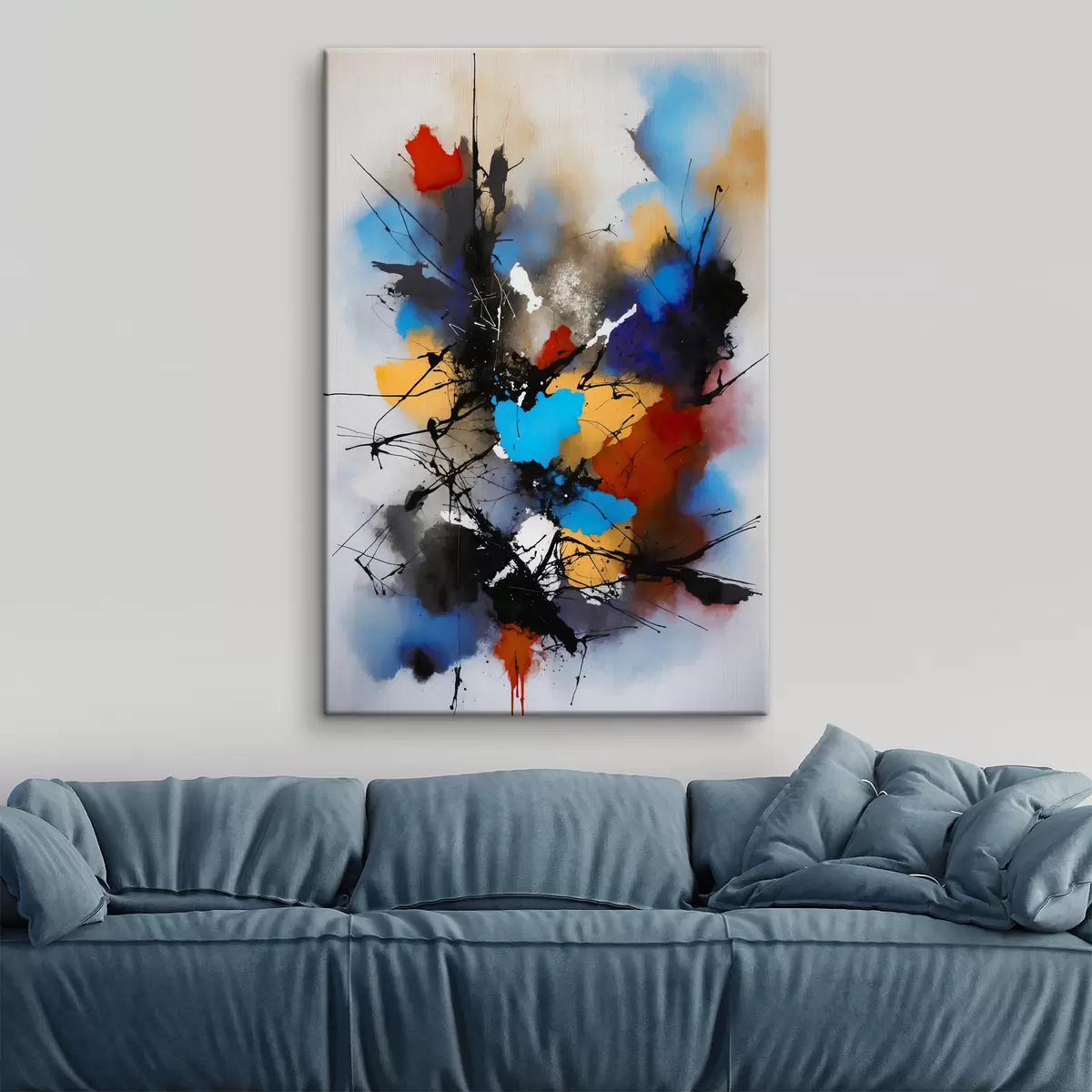 murales de pared Abstracción, salpicaduras de pintura. s38718