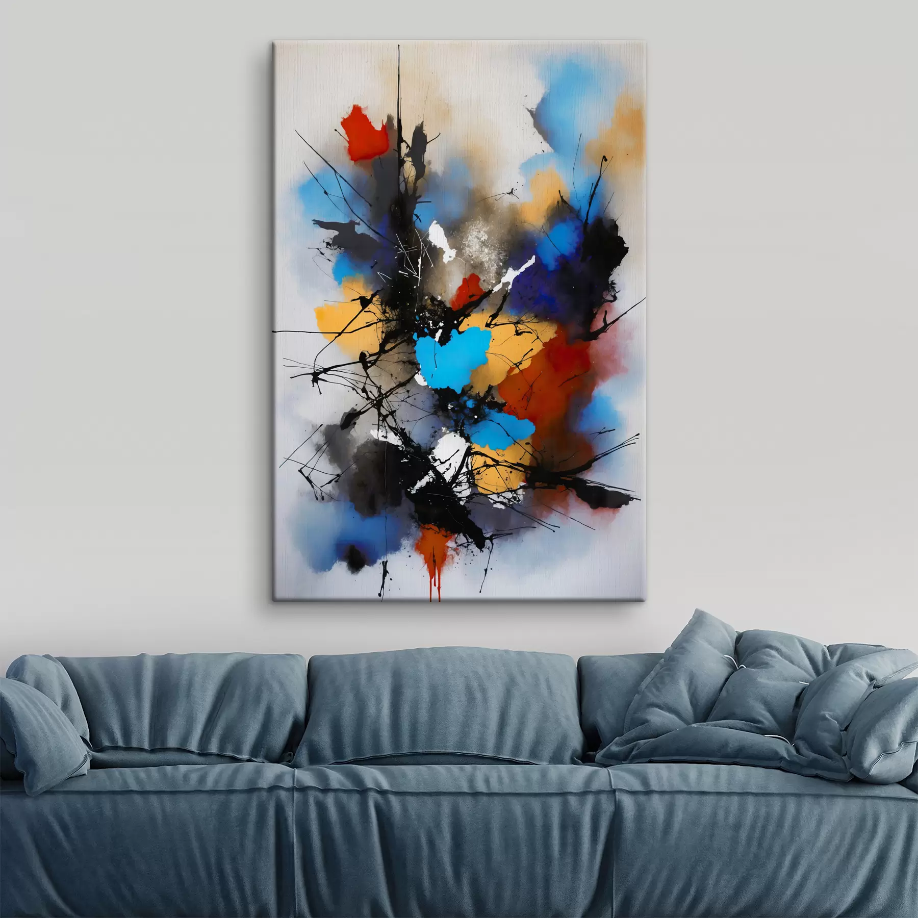 murales de pared Abstracción, salpicaduras de pintura. s38718