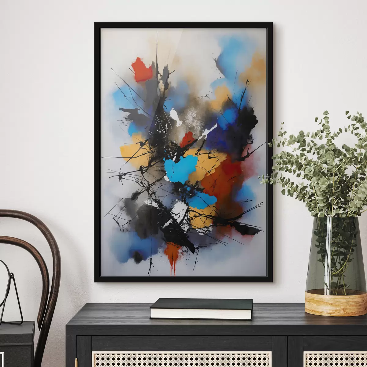 Poster Abstracción, salpicaduras de pintura. f38718