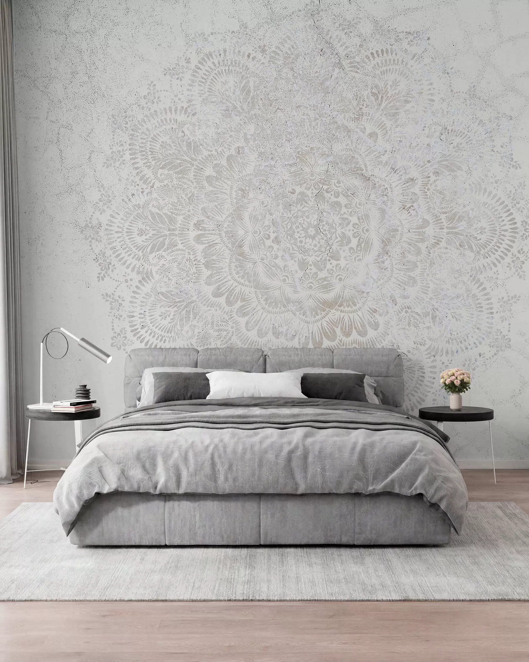 murales de pared Mandala de encaje w00737