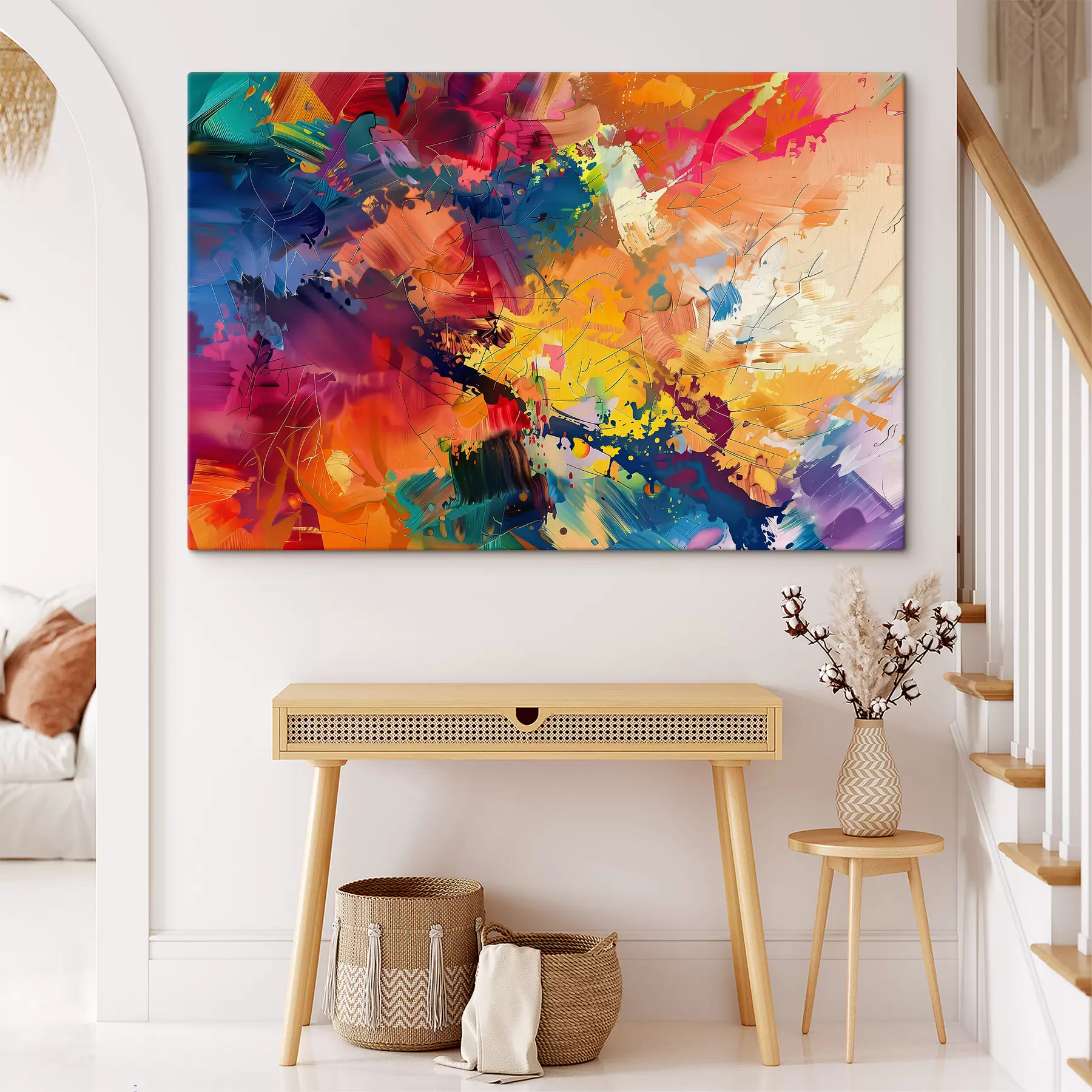 murales de pared abstracción de color s38619