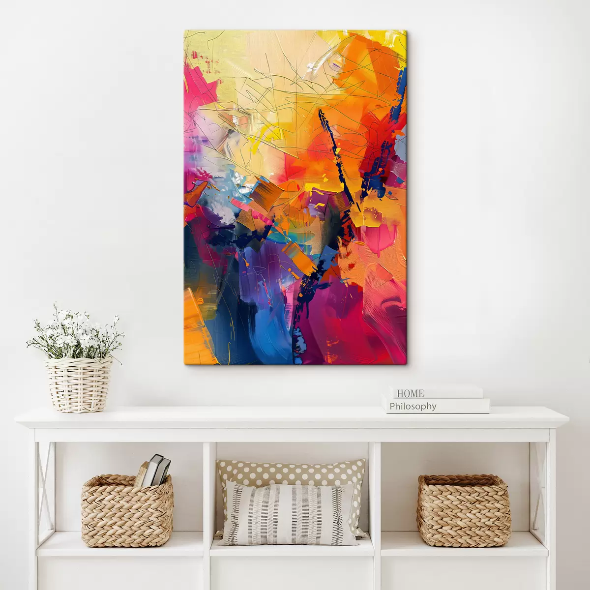 murales de pared abstracción de color s38632