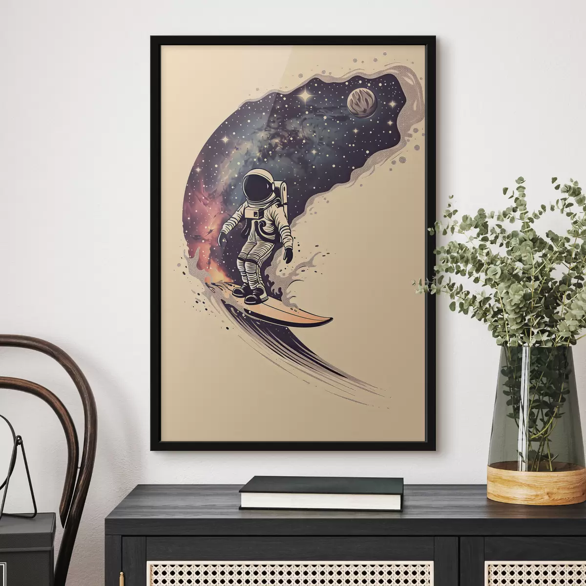 Poster surfista astronauta f38636