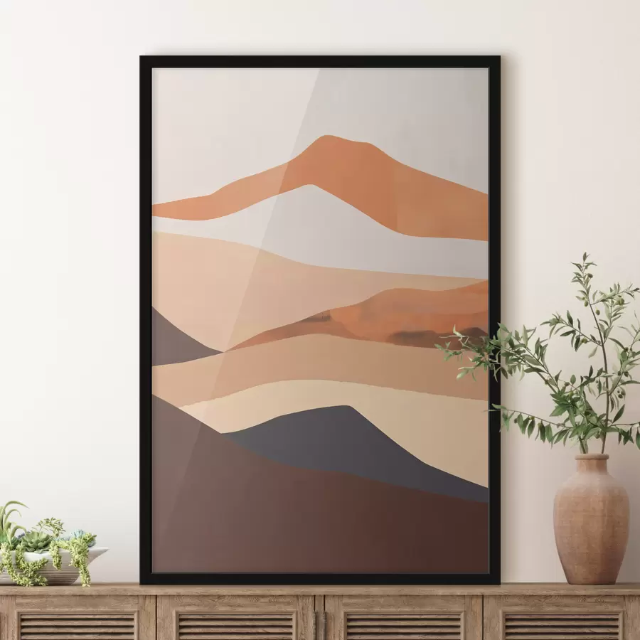 murales de pared Montañas de colores f38749