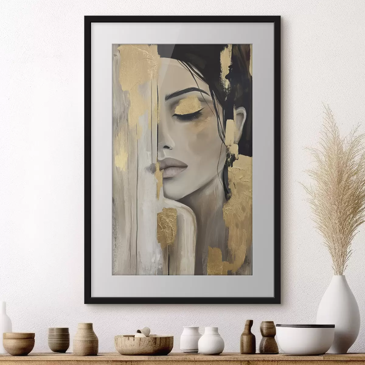 Poster Retrato en ocre f38793