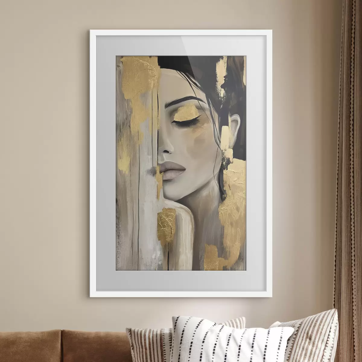 Poster Retrato en ocre f38793