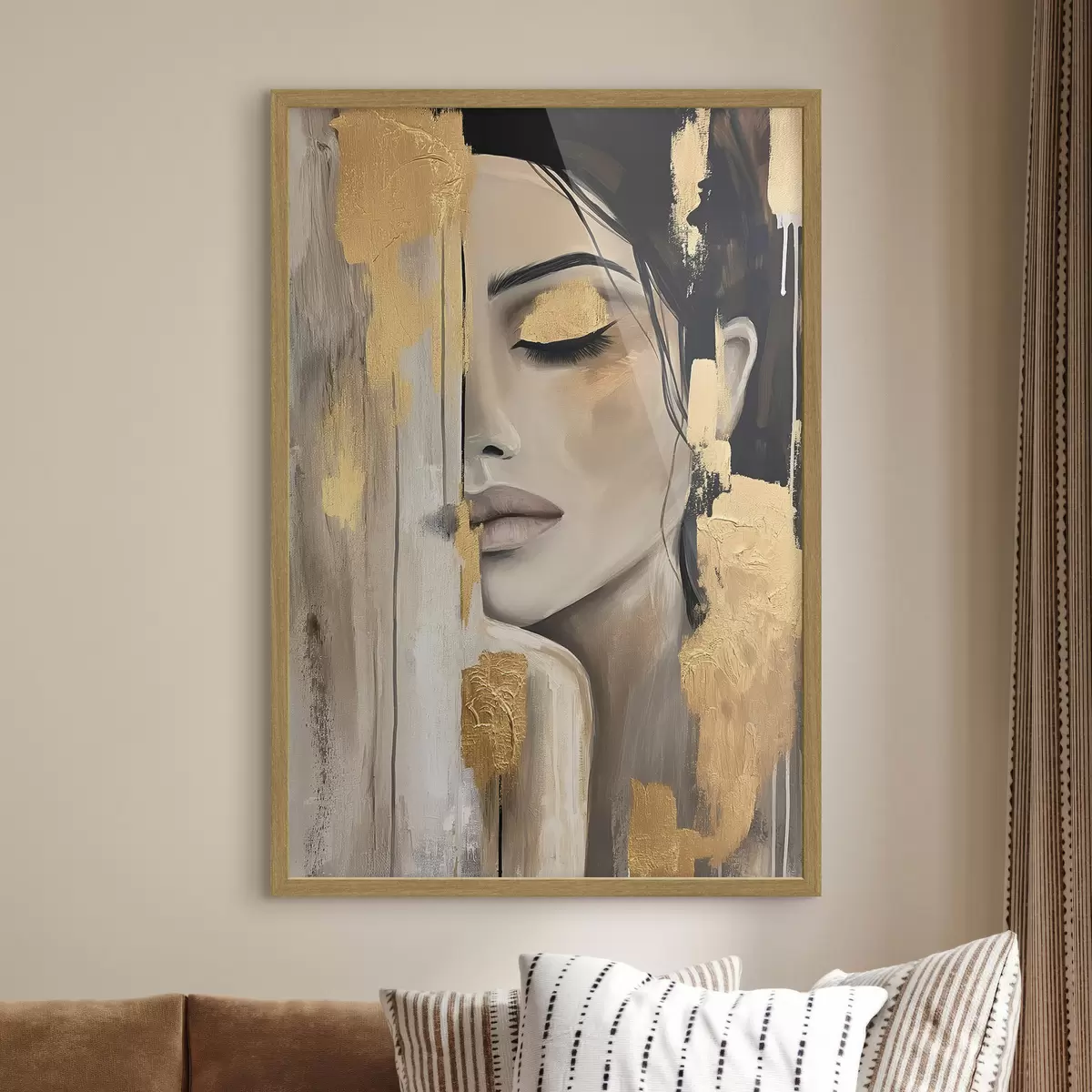 Poster Retrato en ocre f38793