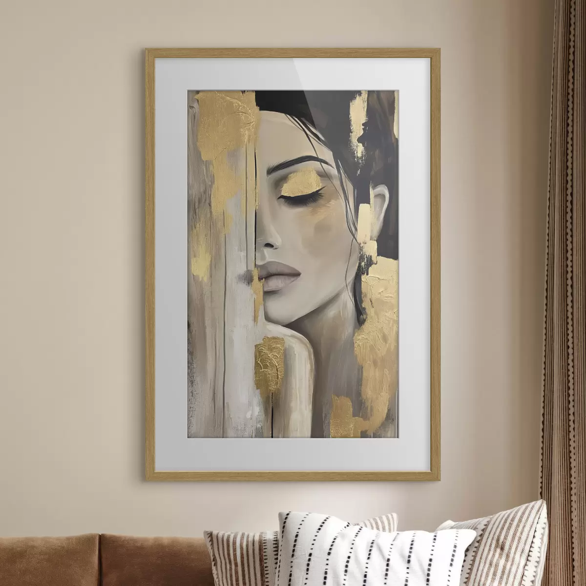 Poster Retrato en ocre f38793