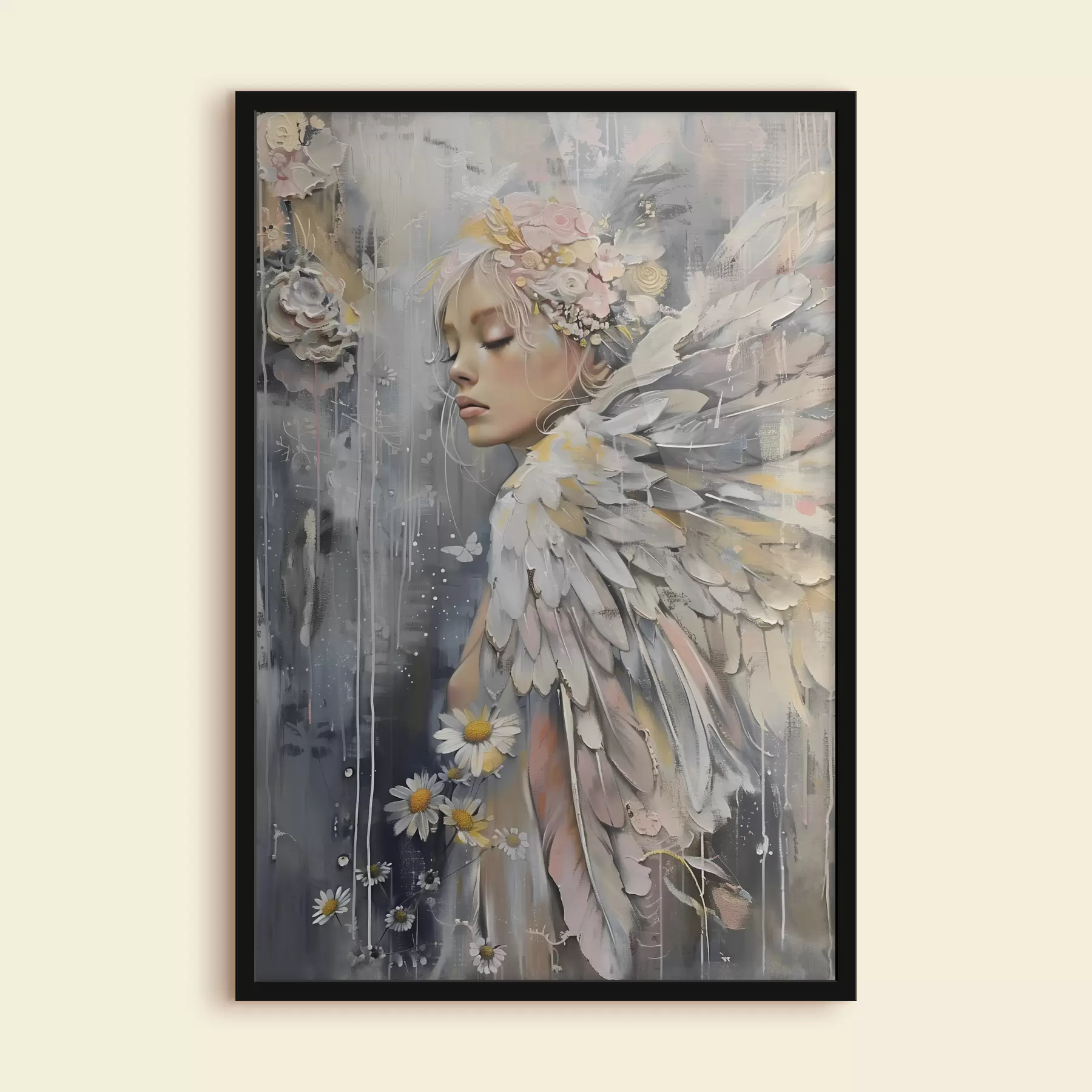 murales de pared Chica Angel f38795