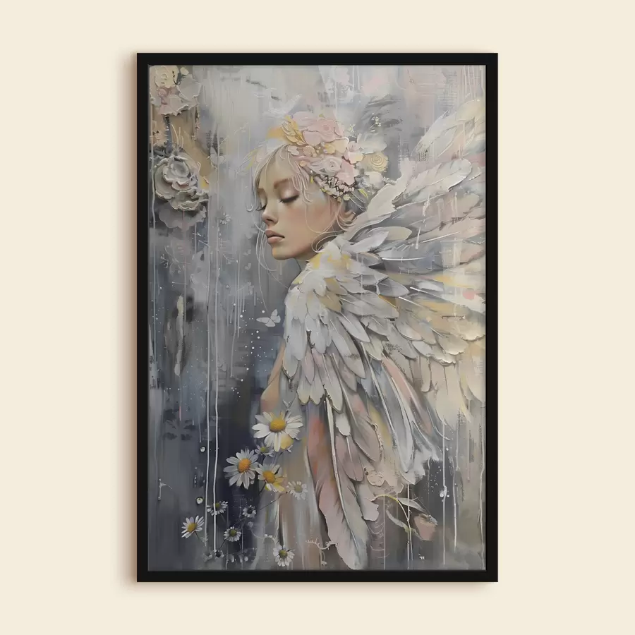 murales de pared Chica Angel f38795