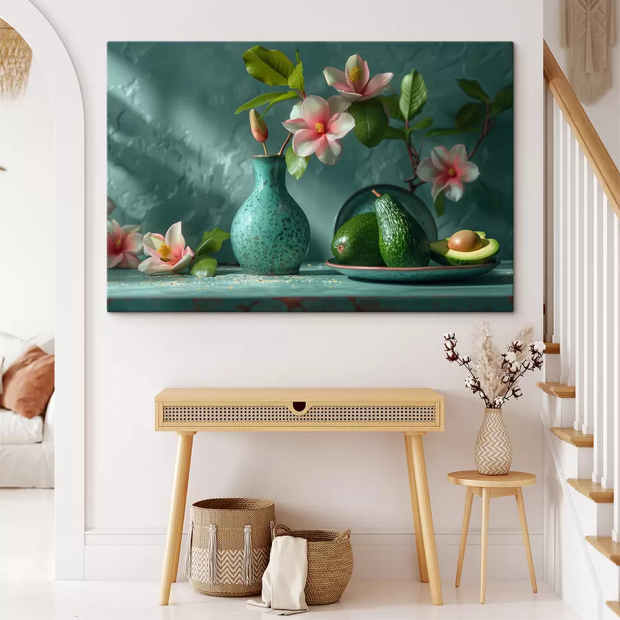 murales de pared Composición de aguacate y lirio. s38687