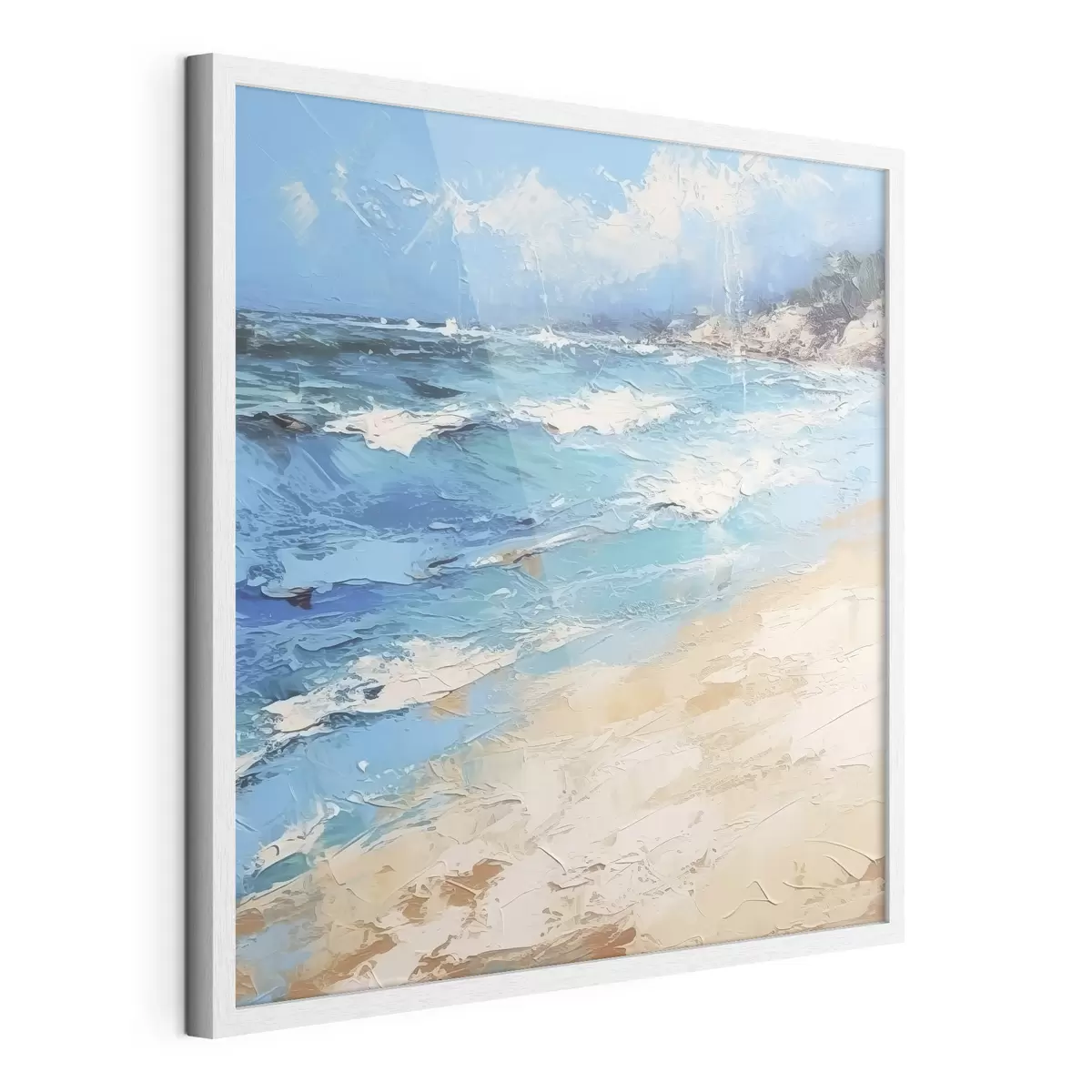 Poster Mar, olas, playa, arena, pintura al óleo, abstracción, paisaje, paisaje f38910