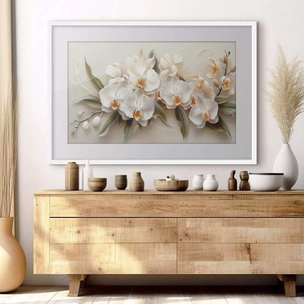 Poster orquídeas claras f38704