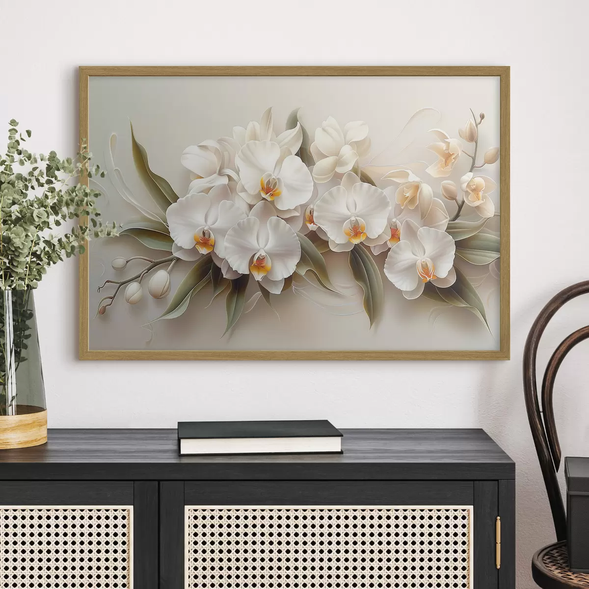 Poster orquídeas claras f38704