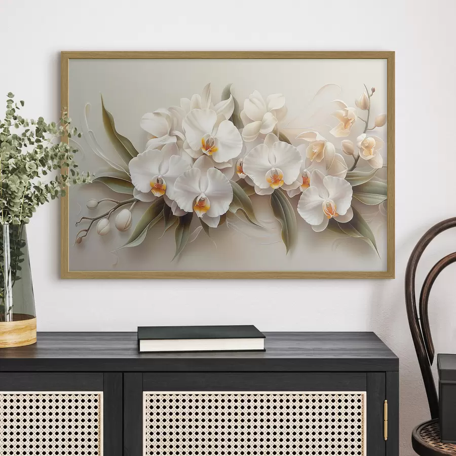 murales de pared orquídeas claras f38704