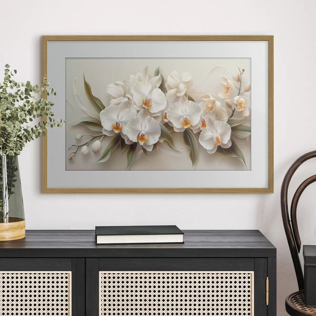 Poster orquídeas claras f38704