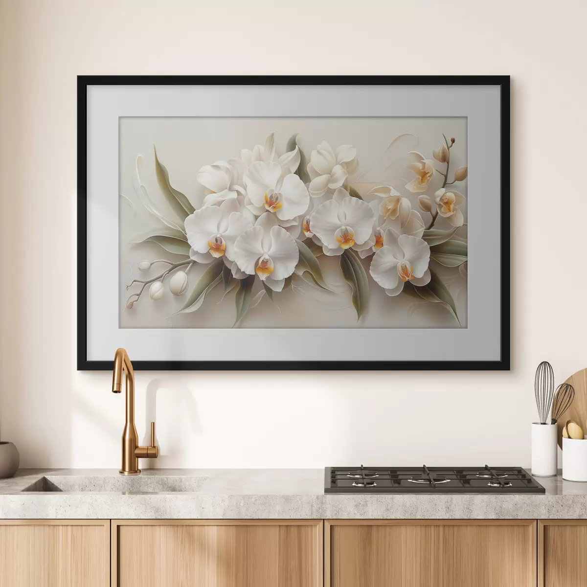 Poster orquídeas claras f38704