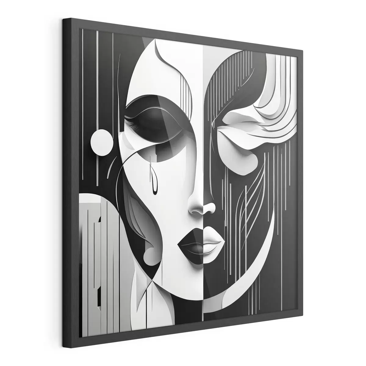 Poster Máscara en blanco y negro f38850