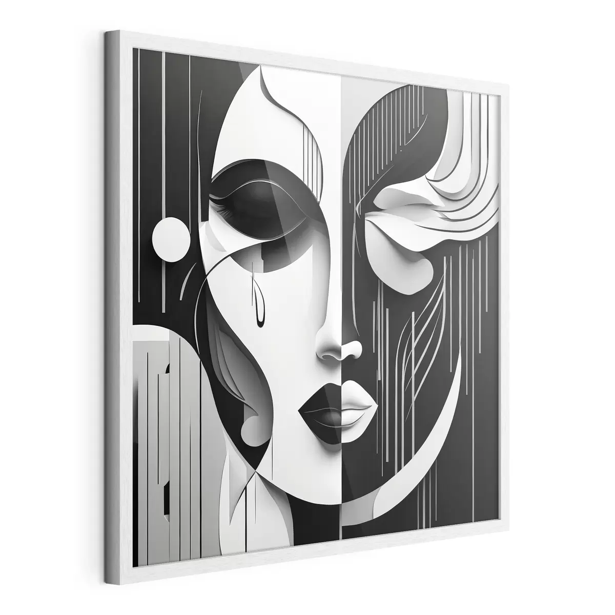 Poster Máscara en blanco y negro f38850