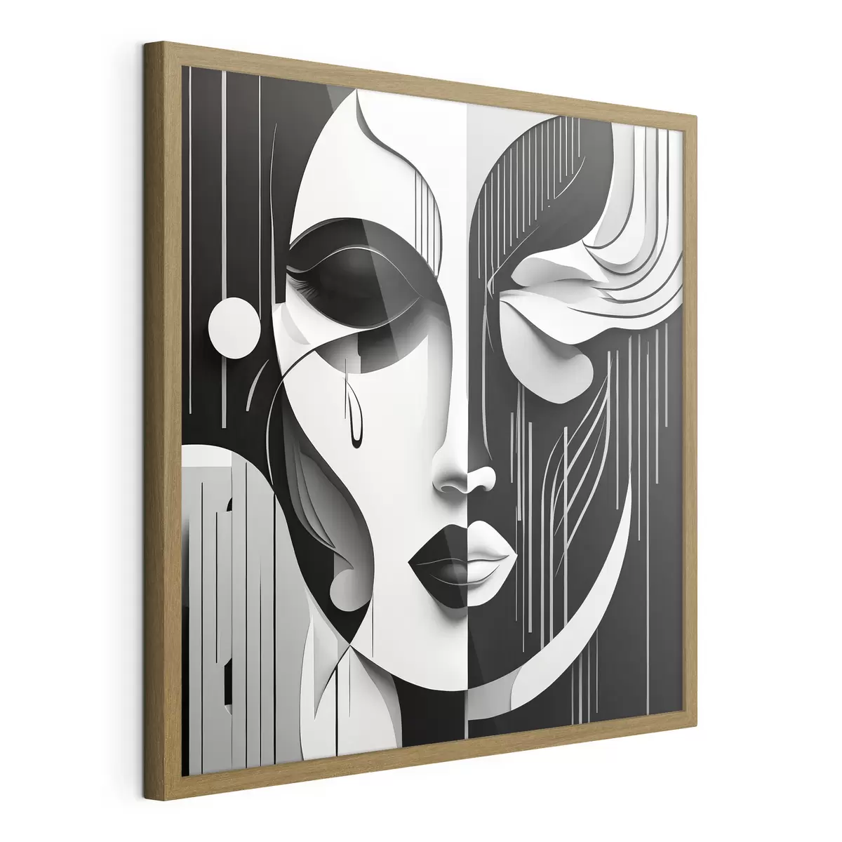 Poster Máscara en blanco y negro f38850