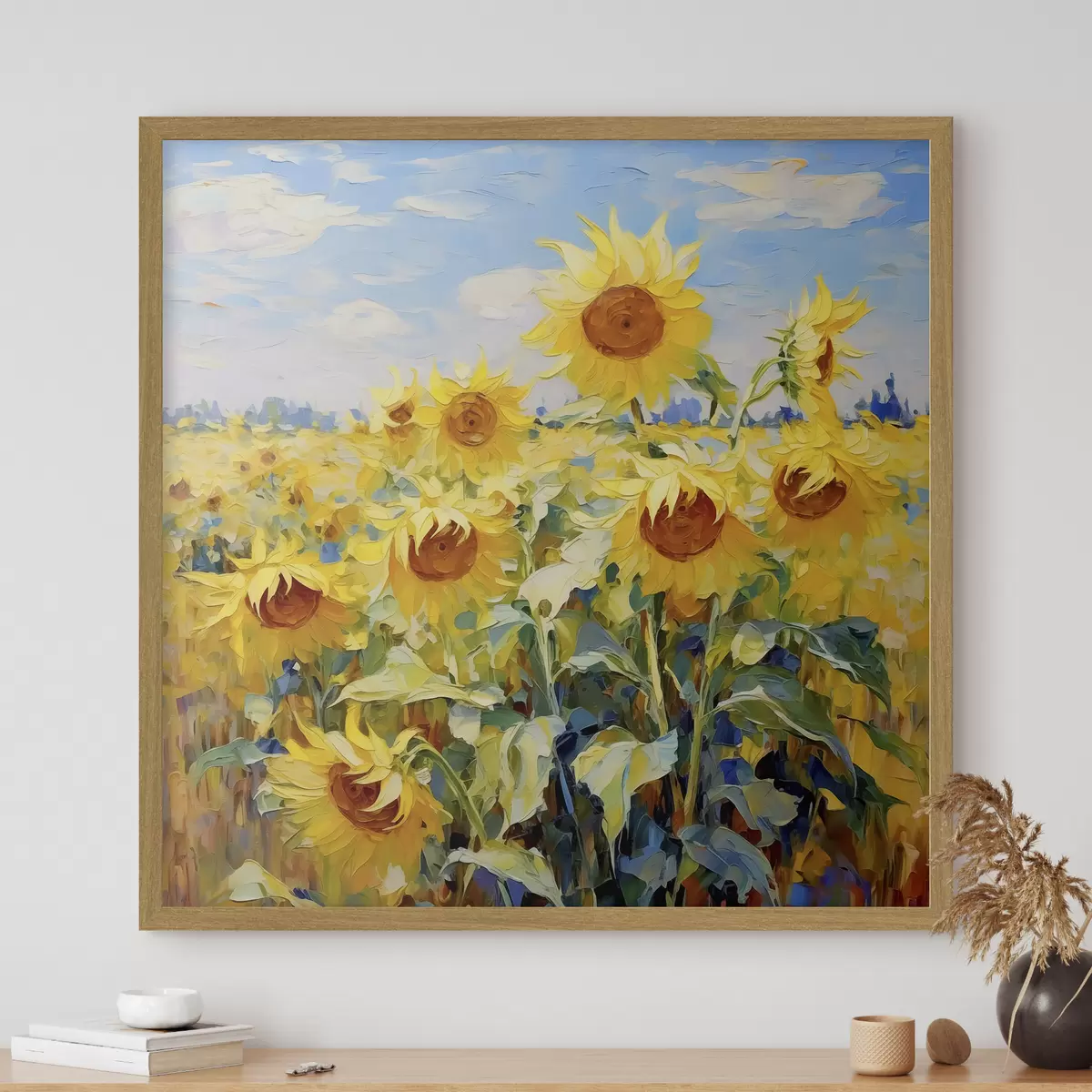 Poster El sol crece en el campo f38953