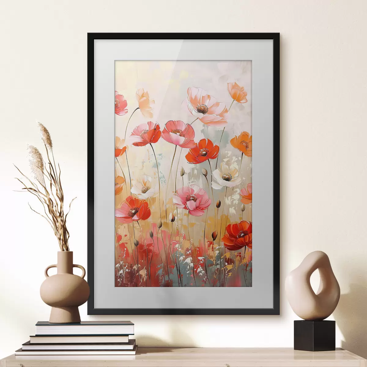 Poster amapolas en el campo f39048