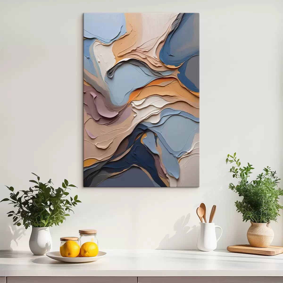 murales de pared Abstracción en óleo s39063