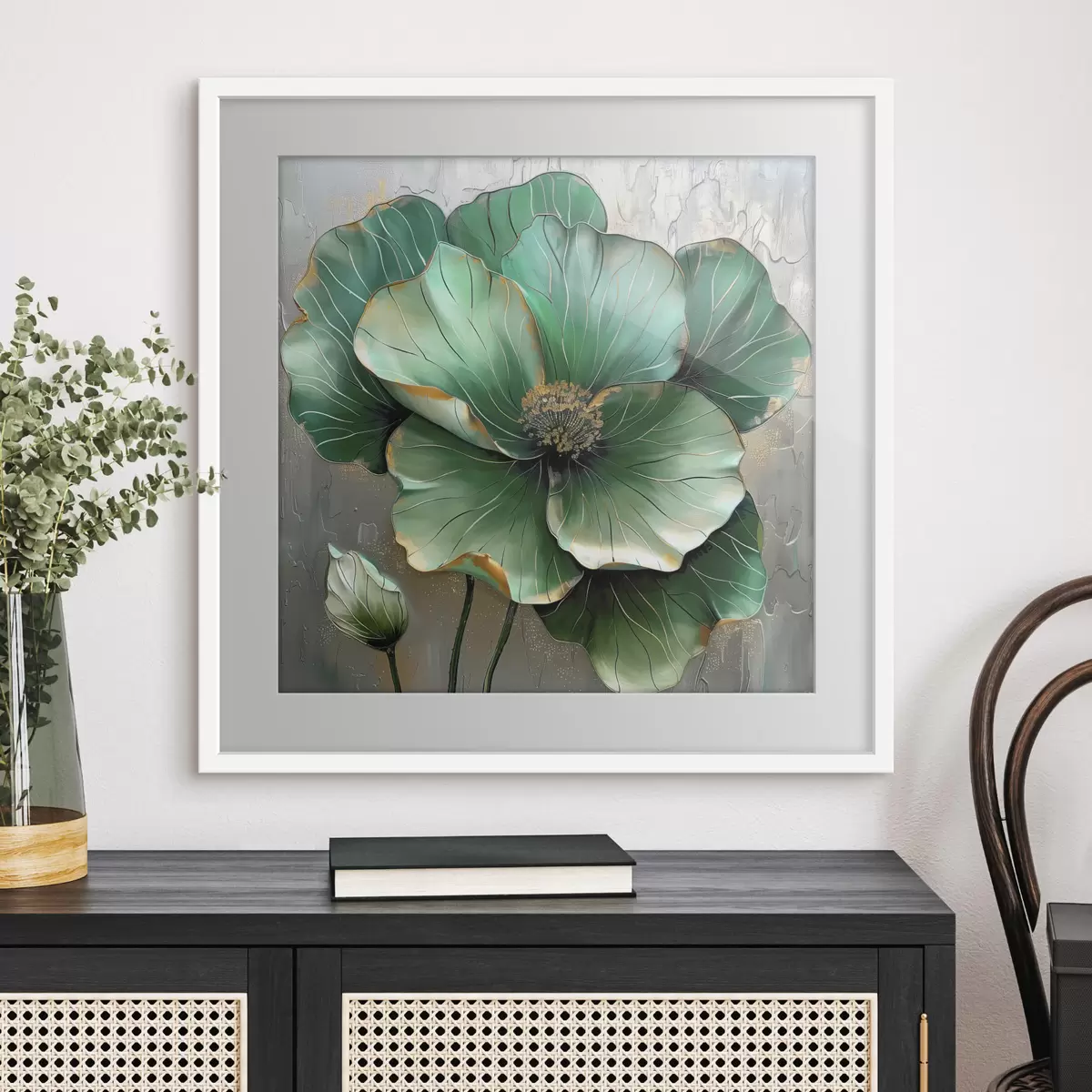 Poster Gran flor abstracta f39013