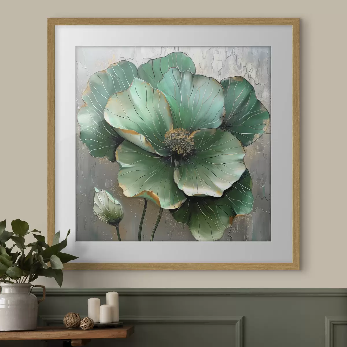 Poster Gran flor abstracta f39013