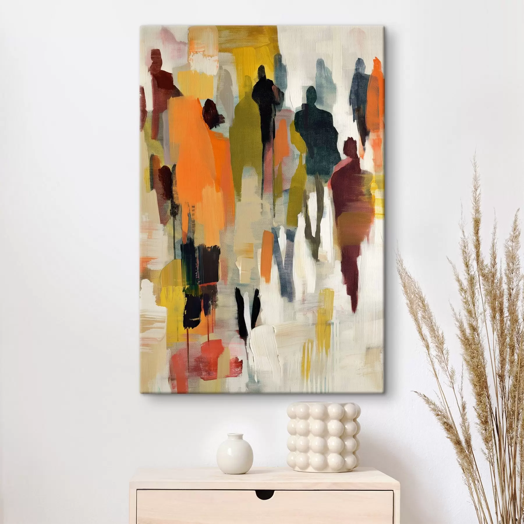 murales de pared gente abstracta s39098