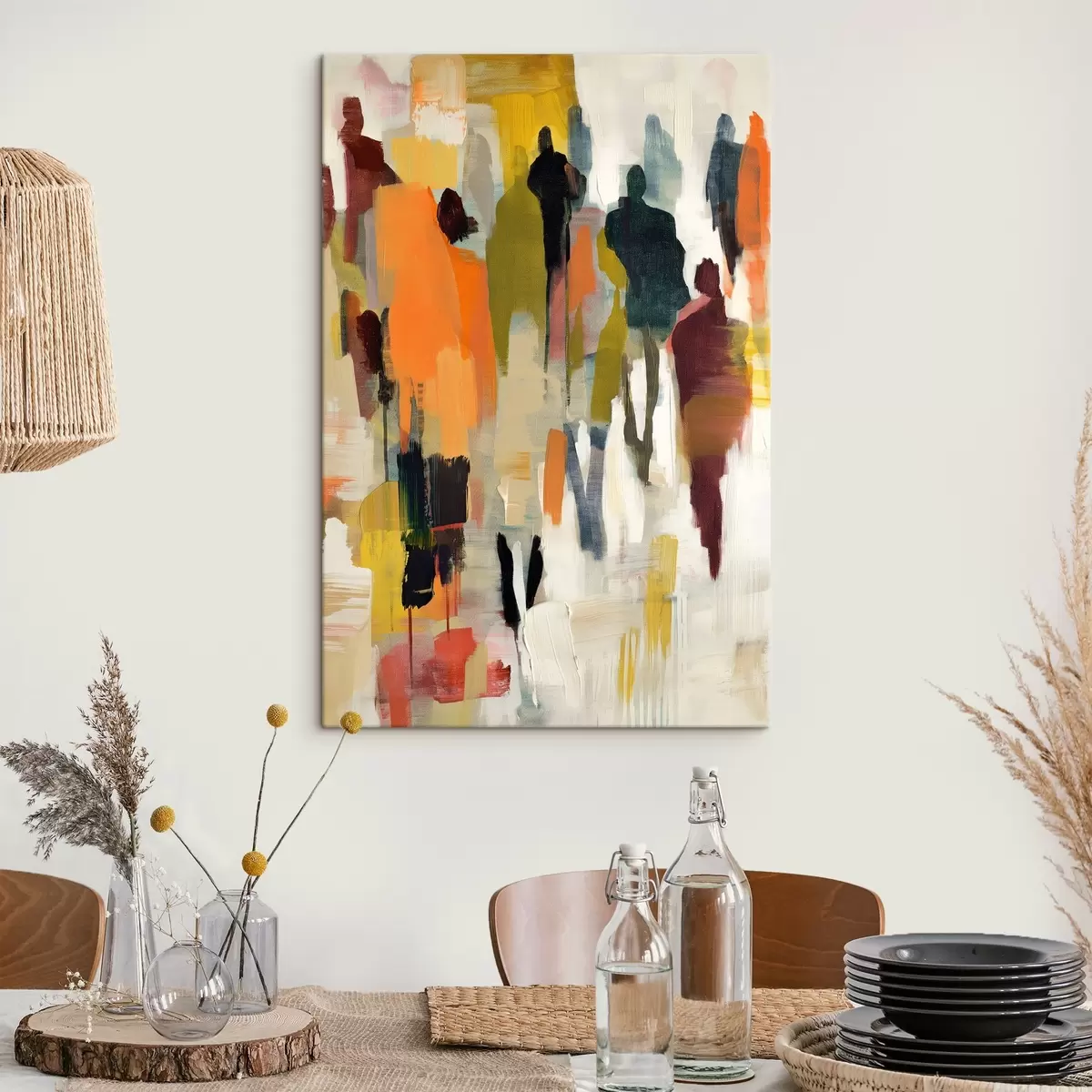 murales de pared gente abstracta s39098