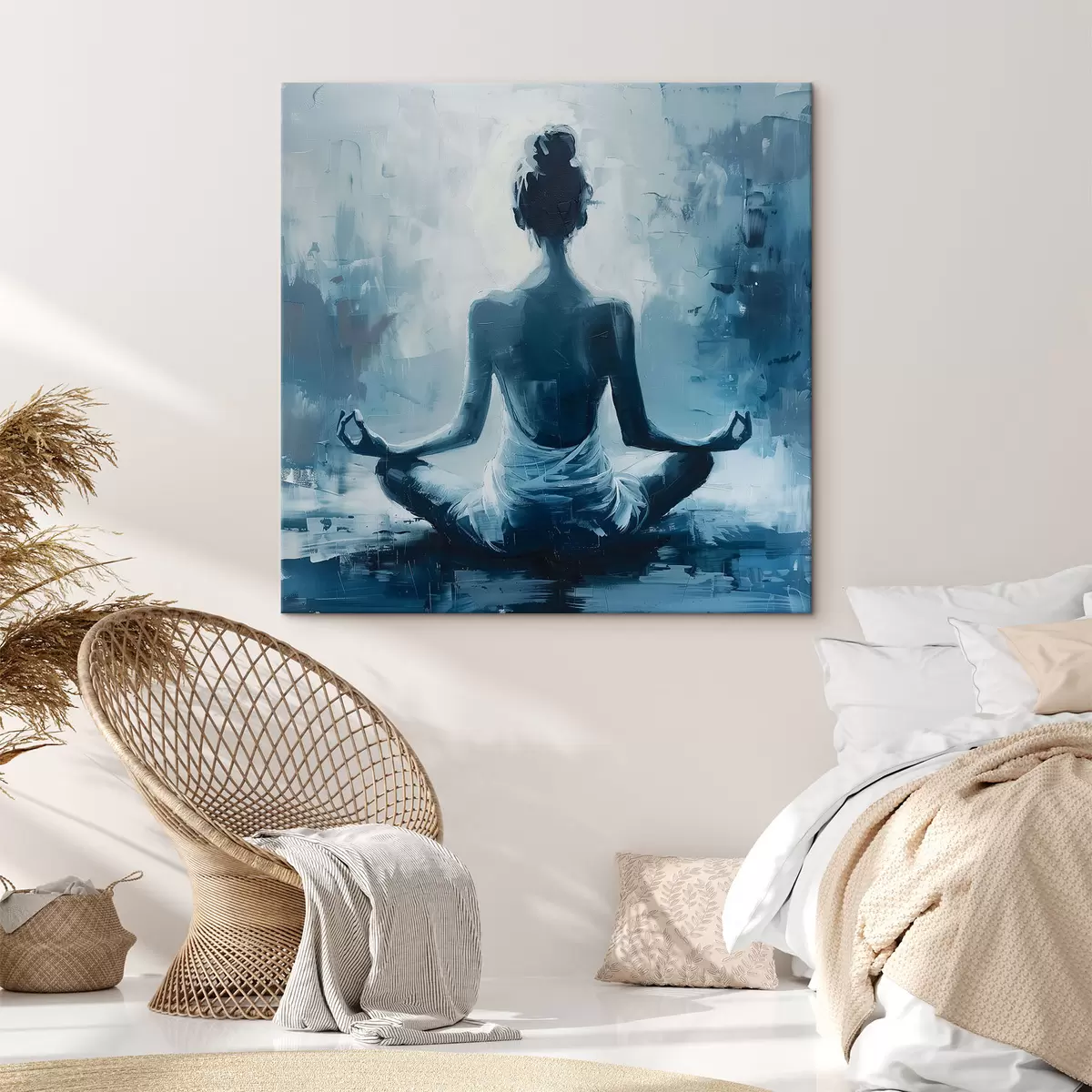 murales de pared Chica relajarse yoga s39079